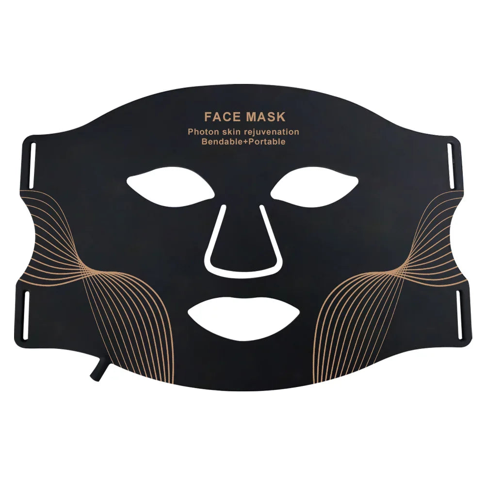 7 Color LED Face Mask with Neck Wireless Portable Red Light
