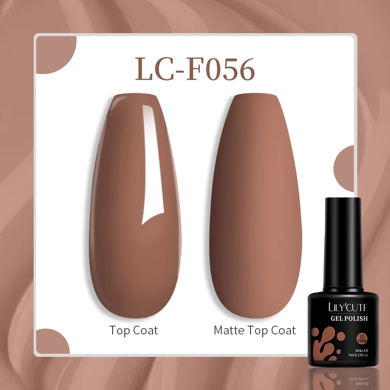 LILYCUTE 129 Colors 7ML Nail Gel Polish Nail Supplies Vernis