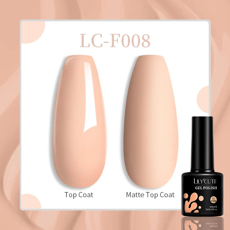 LILYCUTE 129 Colors 7ML Nail Gel Polish Nail Supplies Vernis