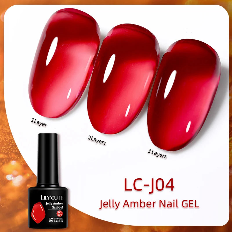 LILYCUTE 129 Colors 7ML Nail Gel Polish Nail Supplies Vernis