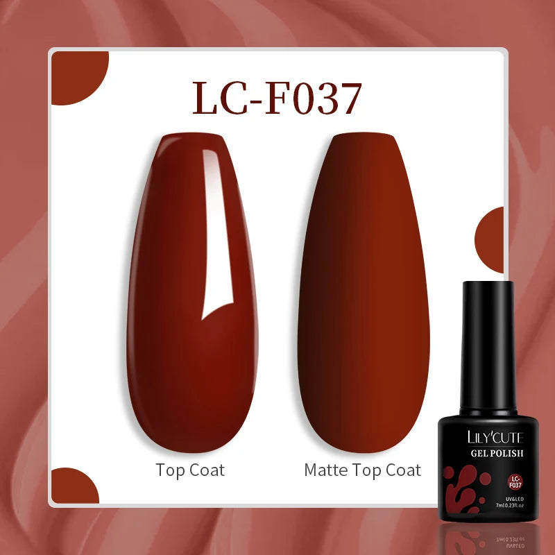LILYCUTE 129 Colors 7ML Nail Gel Polish Nail Supplies Vernis