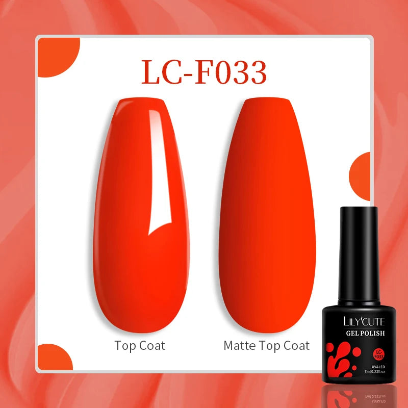 LILYCUTE 129 Colors 7ML Nail Gel Polish Nail Supplies Vernis