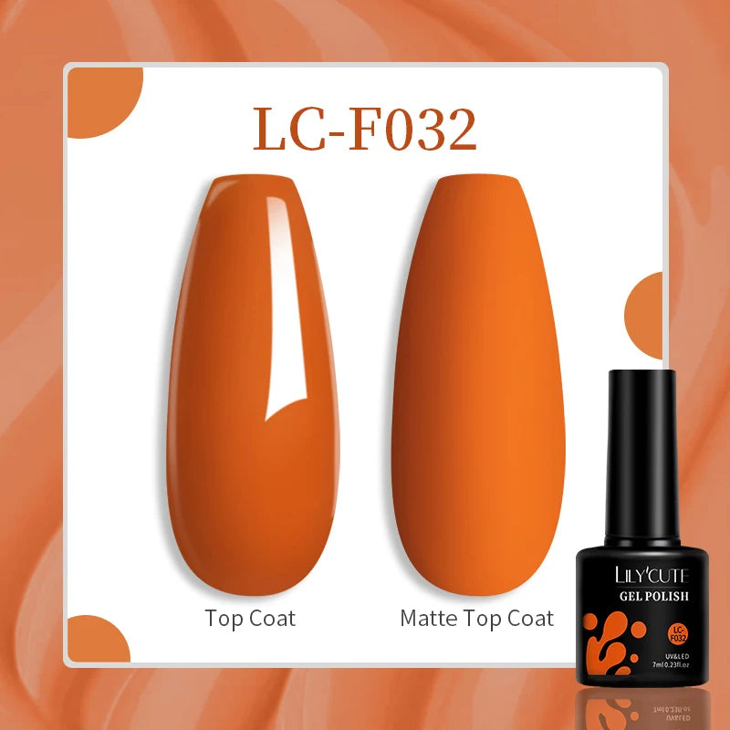 LILYCUTE 129 Colors 7ML Nail Gel Polish Nail Supplies Vernis