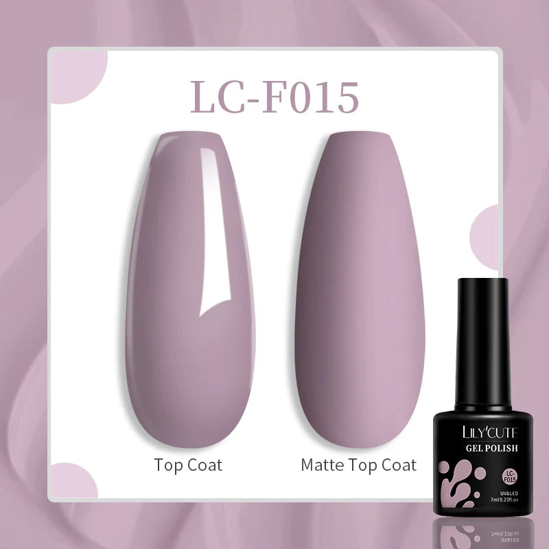 LILYCUTE 129 Colors 7ML Nail Gel Polish Nail Supplies Vernis