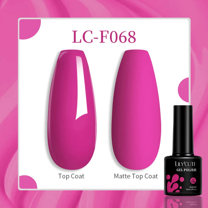 LILYCUTE 129 Colors 7ML Nail Gel Polish Nail Supplies Vernis