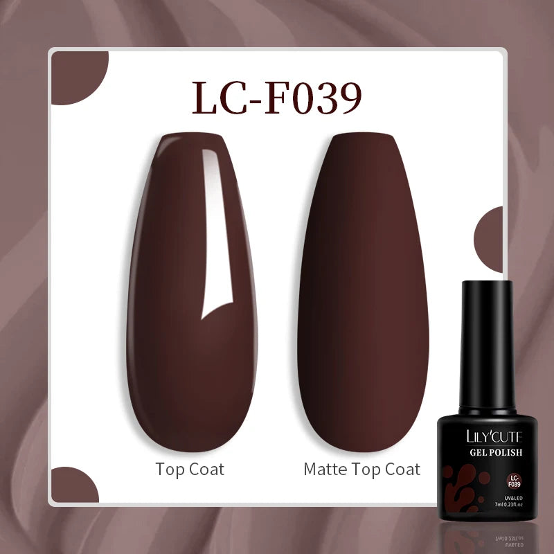 LILYCUTE 129 Colors 7ML Nail Gel Polish Nail Supplies Vernis