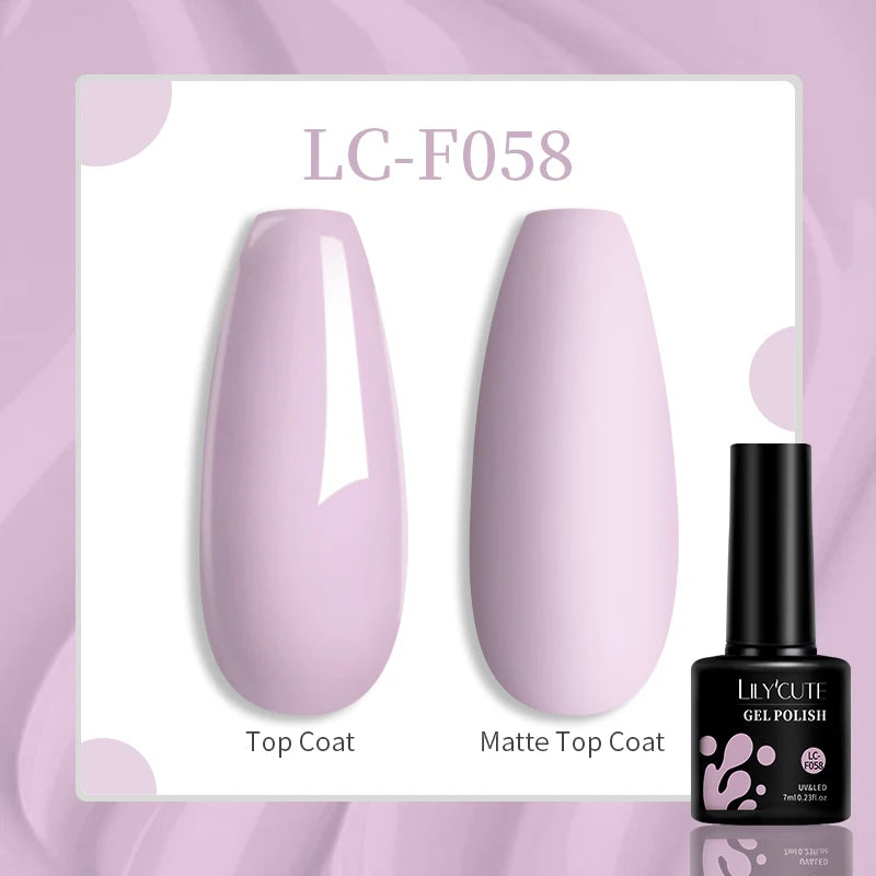 LILYCUTE 129 Colors 7ML Nail Gel Polish Nail Supplies Vernis