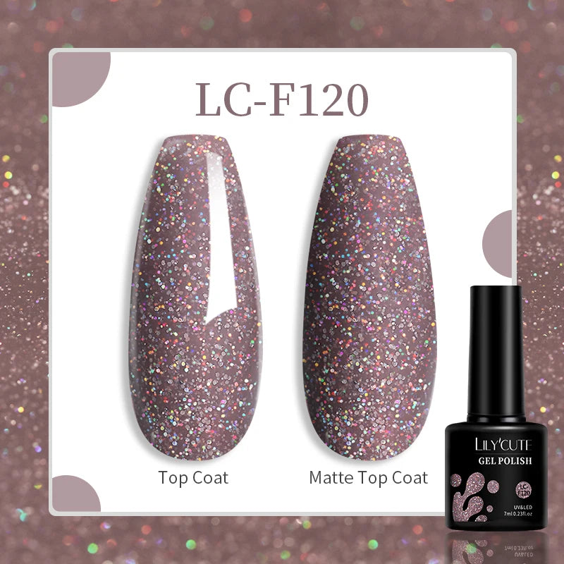 LILYCUTE 129 Colors 7ML Nail Gel Polish Nail Supplies Vernis