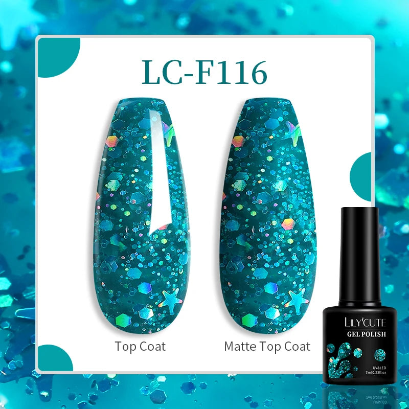 LILYCUTE 129 Colors 7ML Nail Gel Polish Nail Supplies Vernis