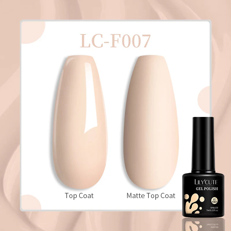 LILYCUTE 129 Colors 7ML Nail Gel Polish Nail Supplies Vernis