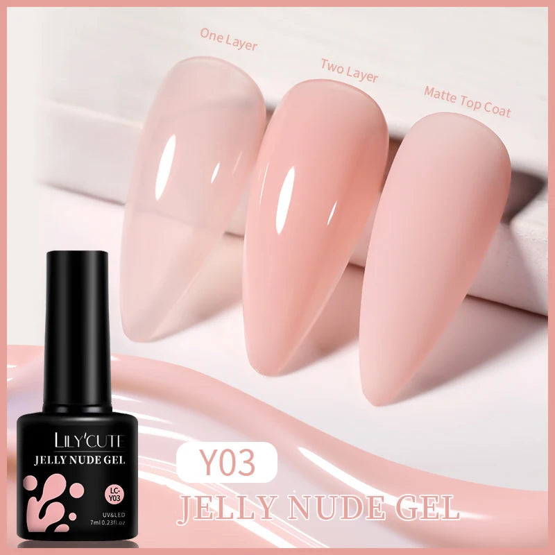 LILYCUTE 129 Colors 7ML Nail Gel Polish Nail Supplies Vernis
