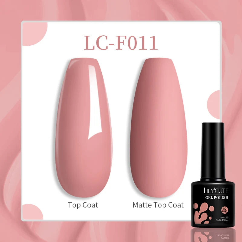 LILYCUTE 129 Colors 7ML Nail Gel Polish Nail Supplies Vernis